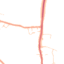 Daytime road noise heatmap for SG16 6BQ