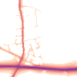 Daytime road noise heatmap for SG16 6BU