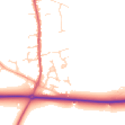 Daytime road noise heatmap for SG16 6BX