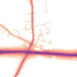 Daytime road noise heatmap for SG16 6DH