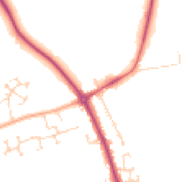 Daytime road noise heatmap for SG16 6DP