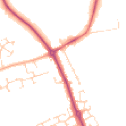 Daytime road noise heatmap for SG16 6DR