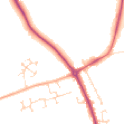 Daytime road noise heatmap for SG16 6EA