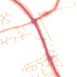 Daytime road noise heatmap for SG16 6EH