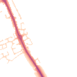 Daytime road noise heatmap for SG16 6EZ