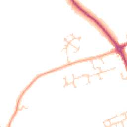 Daytime road noise heatmap for SG16 6JJ