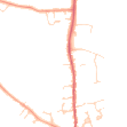 Daytime road noise heatmap for SG16 6NL