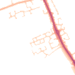 Daytime road noise heatmap for SG16 6NN