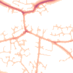 Daytime road noise heatmap for SG17 5AA