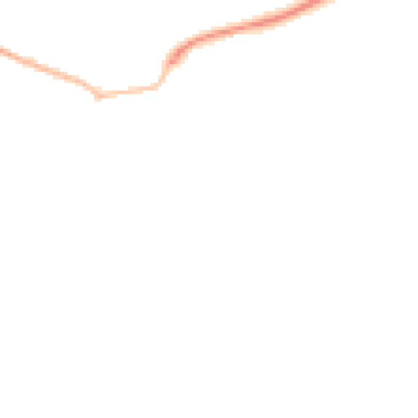 Night-time road noise heatmap for SG17 5AD