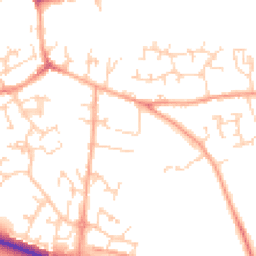 Daytime road noise heatmap for SG17 5AL