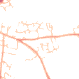 Daytime road noise heatmap for SG17 5AN