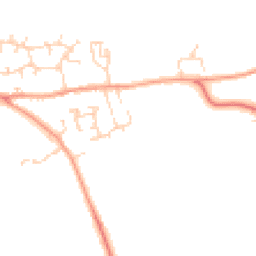 Daytime road noise heatmap for SG17 5AT