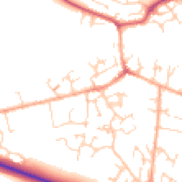 Daytime road noise heatmap for SG17 5AX