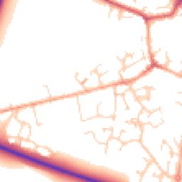 Daytime road noise heatmap for SG17 5BD