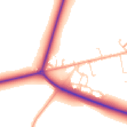 Daytime road noise heatmap for SG17 5BH