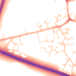 Daytime road noise heatmap for SG17 5BU
