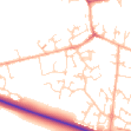 Daytime road noise heatmap for SG17 5BW