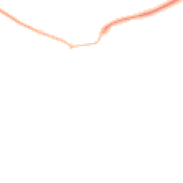 Night-time road noise heatmap for SG17 5DA
