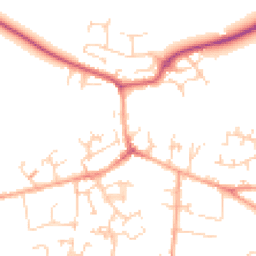 Daytime road noise heatmap for SG17 5DH