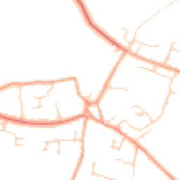 Daytime road noise heatmap for SG17 5EP