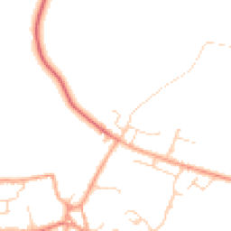 Daytime road noise heatmap for SG17 5EZ