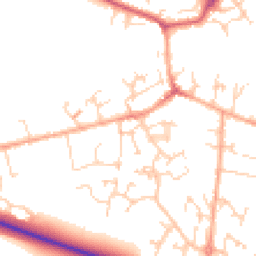 Daytime road noise heatmap for SG17 5FF