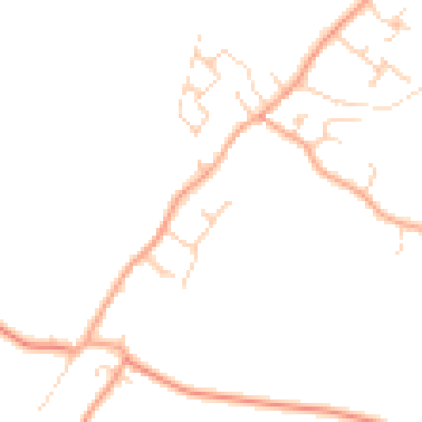Daytime road noise heatmap for SG17 5GD