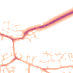 Daytime road noise heatmap for SG17 5GP
