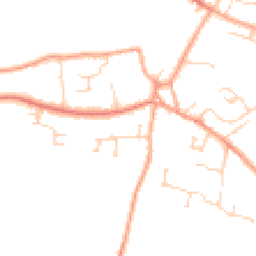 Daytime road noise heatmap for SG17 5GU