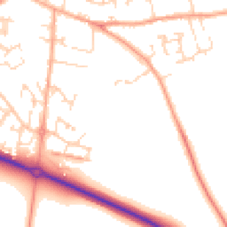 Daytime road noise heatmap for SG17 5GX