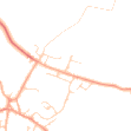 Daytime road noise heatmap for SG17 5HB