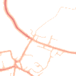 Daytime road noise heatmap for SG17 5HE