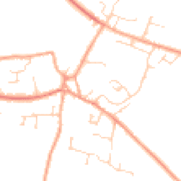 Daytime road noise heatmap for SG17 5HF