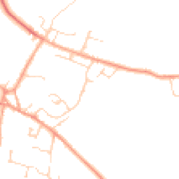 Daytime road noise heatmap for SG17 5HL