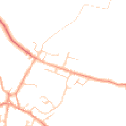 Daytime road noise heatmap for SG17 5HZ