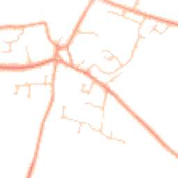 Daytime road noise heatmap for SG17 5JN