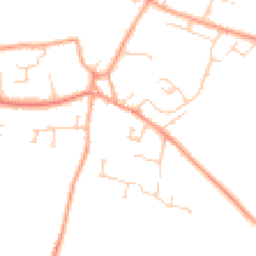 Daytime road noise heatmap for SG17 5JW