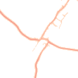 Daytime road noise heatmap for SG17 5NN