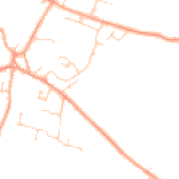 Daytime road noise heatmap for SG17 5NW
