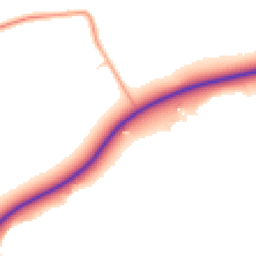 Daytime road noise heatmap for SG17 5PJ