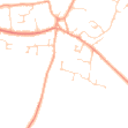 Daytime road noise heatmap for SG17 5PS