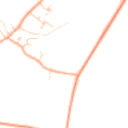 Daytime road noise heatmap for SG17 5PZ