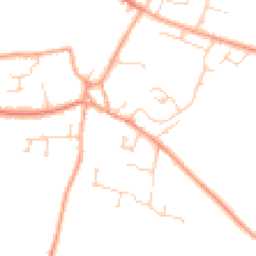 Daytime road noise heatmap for SG17 5RN