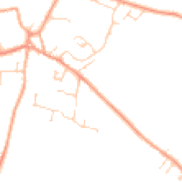 Daytime road noise heatmap for SG17 5RP