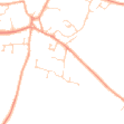 Daytime road noise heatmap for SG17 5RS