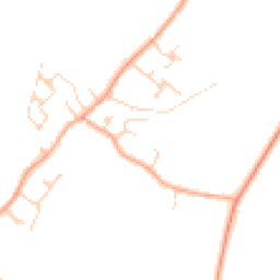 Daytime road noise heatmap for SG17 5SB