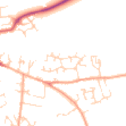 Daytime road noise heatmap for SG17 5SD