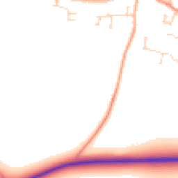 Daytime road noise heatmap for SG17 5SJ