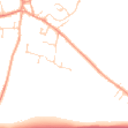 Daytime road noise heatmap for SG17 5SY